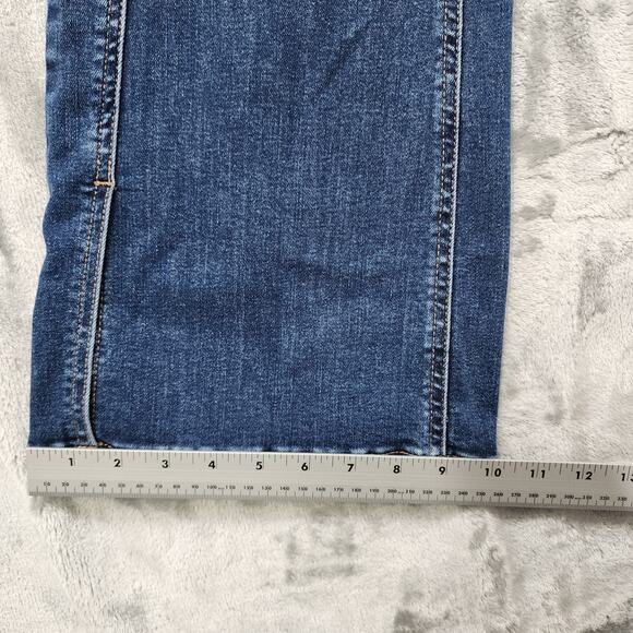 Maurices M. Jeans Womens 8 Blue Vintage Flare Cool Comfort High Rise Slit Hem - Picture 13 of 14